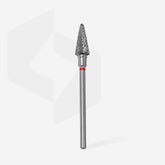 Carbide nail drill bit cone red  EXPERT head diameter 6 mm / working part 14 mm